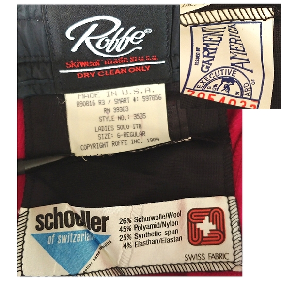 Roffe VTG 80s ski pants Barbie Pink sz 6 - Picture 10 of 16